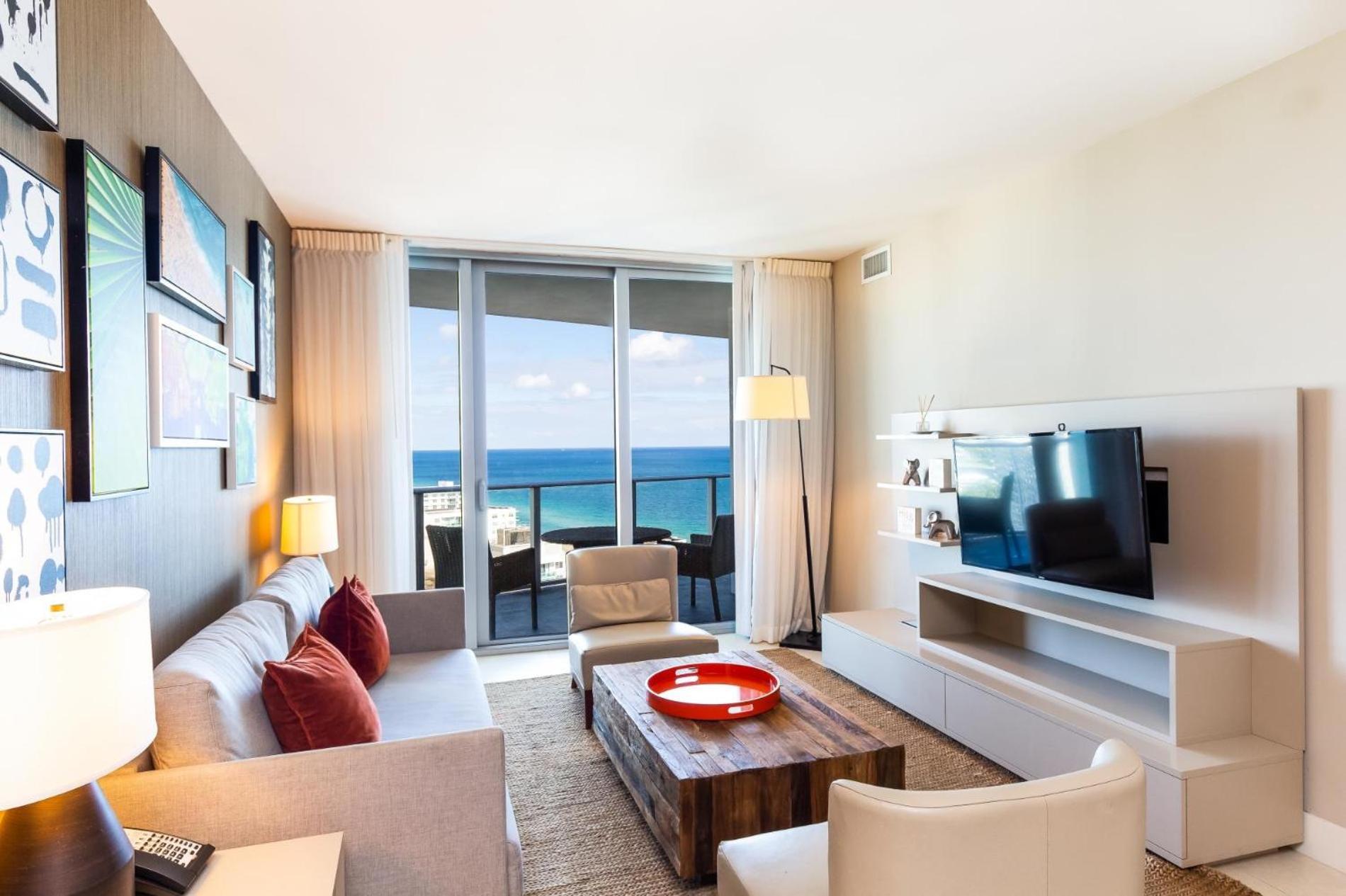 Apartament Ocean View 1 Bed On The Beach 19Th Floor Hollywood Hallandale Beach Zewnętrze zdjęcie