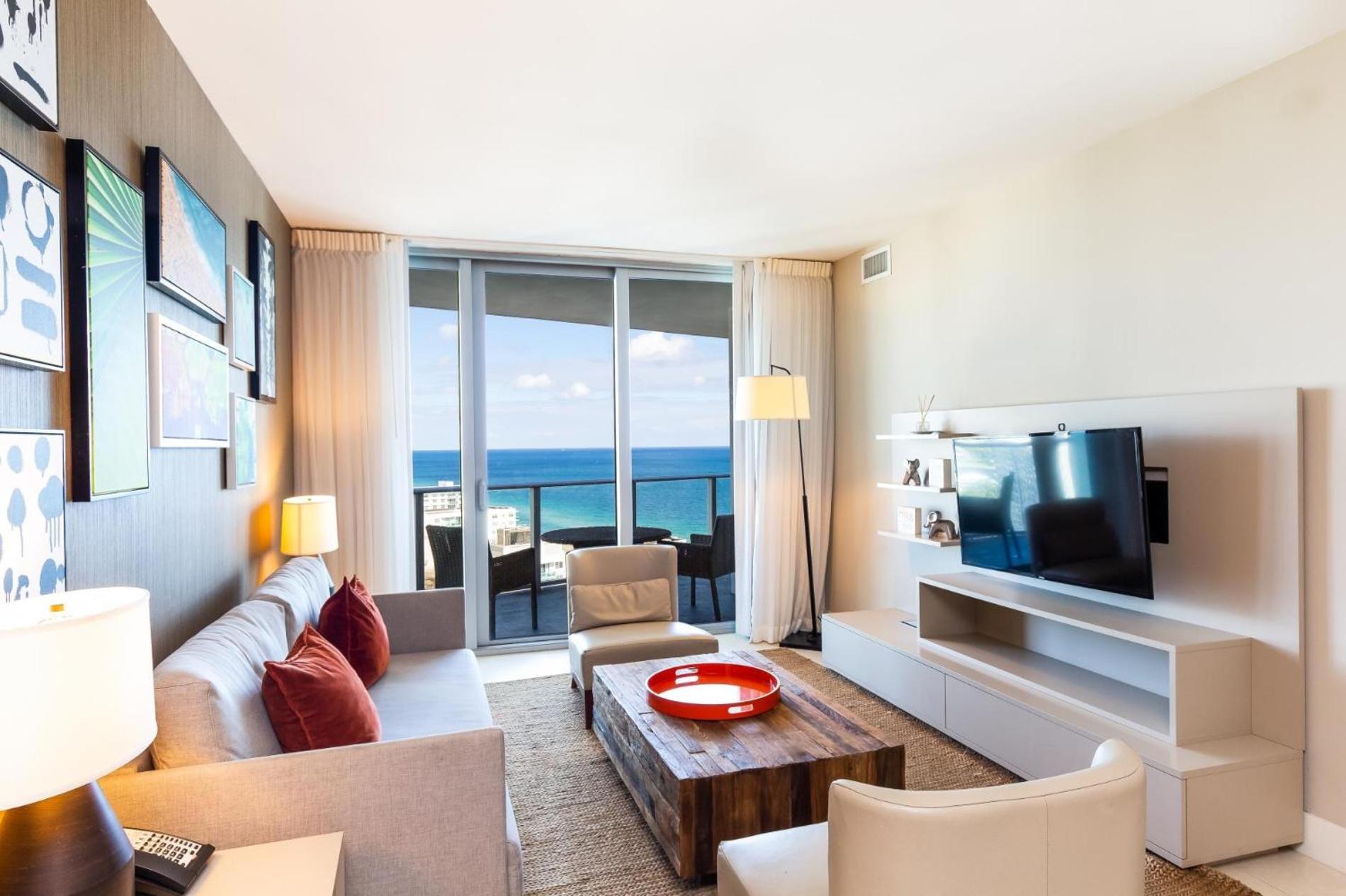 Ocean View 1 Bed On The Beach 19Th Floor Hollywood Hallandale Beach Zewnętrze zdjęcie