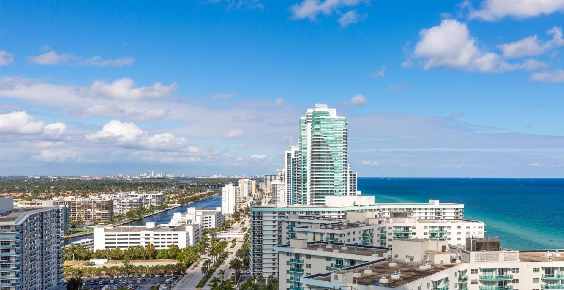 Apartament Ocean View 1 Bed On The Beach 19Th Floor Hollywood Hallandale Beach Zewnętrze zdjęcie