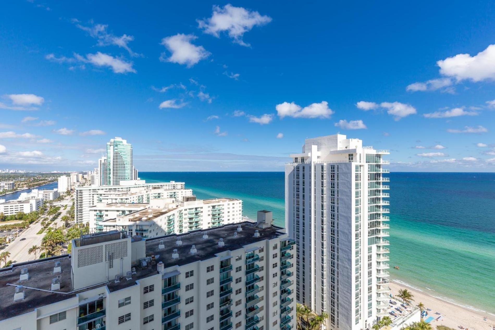 Ocean View 1 Bed On The Beach 19Th Floor Hollywood Hallandale Beach Zewnętrze zdjęcie