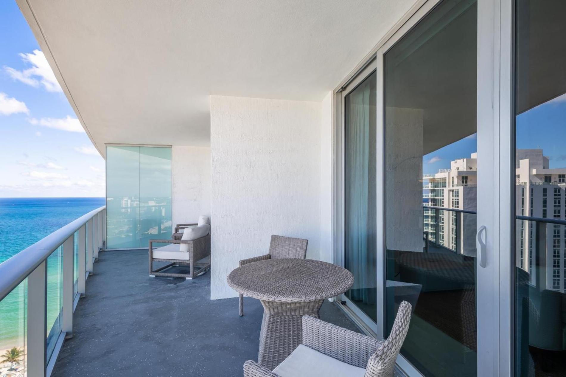 Ocean View 1 Bed On The Beach 19Th Floor Hollywood Hallandale Beach Zewnętrze zdjęcie